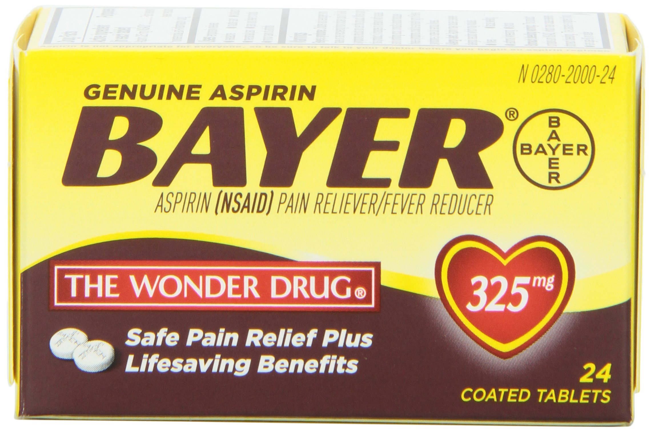 BAYER GENUINE ASPIRIN 325MG 24P