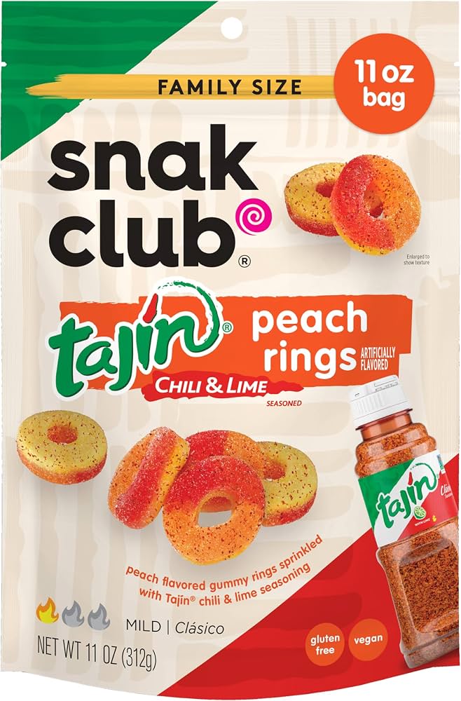 GUMMY BEAR SPICY GUMMIES PEACH RINGS