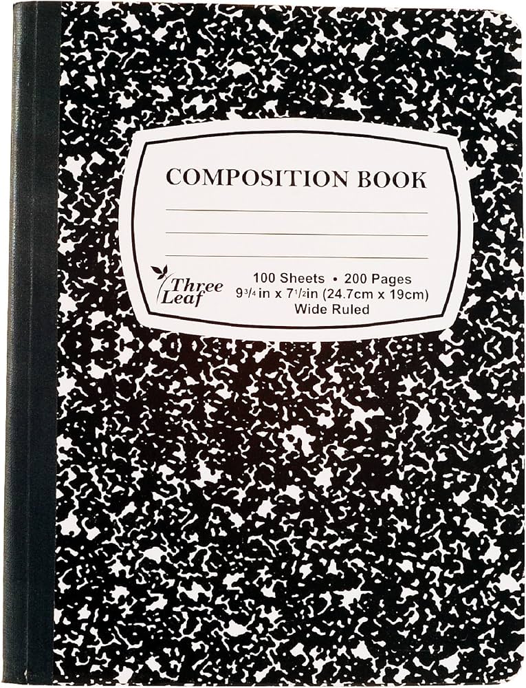 THREE LEAF COMPOSITION BOOK 100 SHEETS