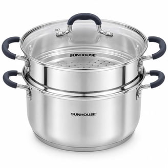 GIBSON HOME STOCKPOT WITH STEAMER 12QT