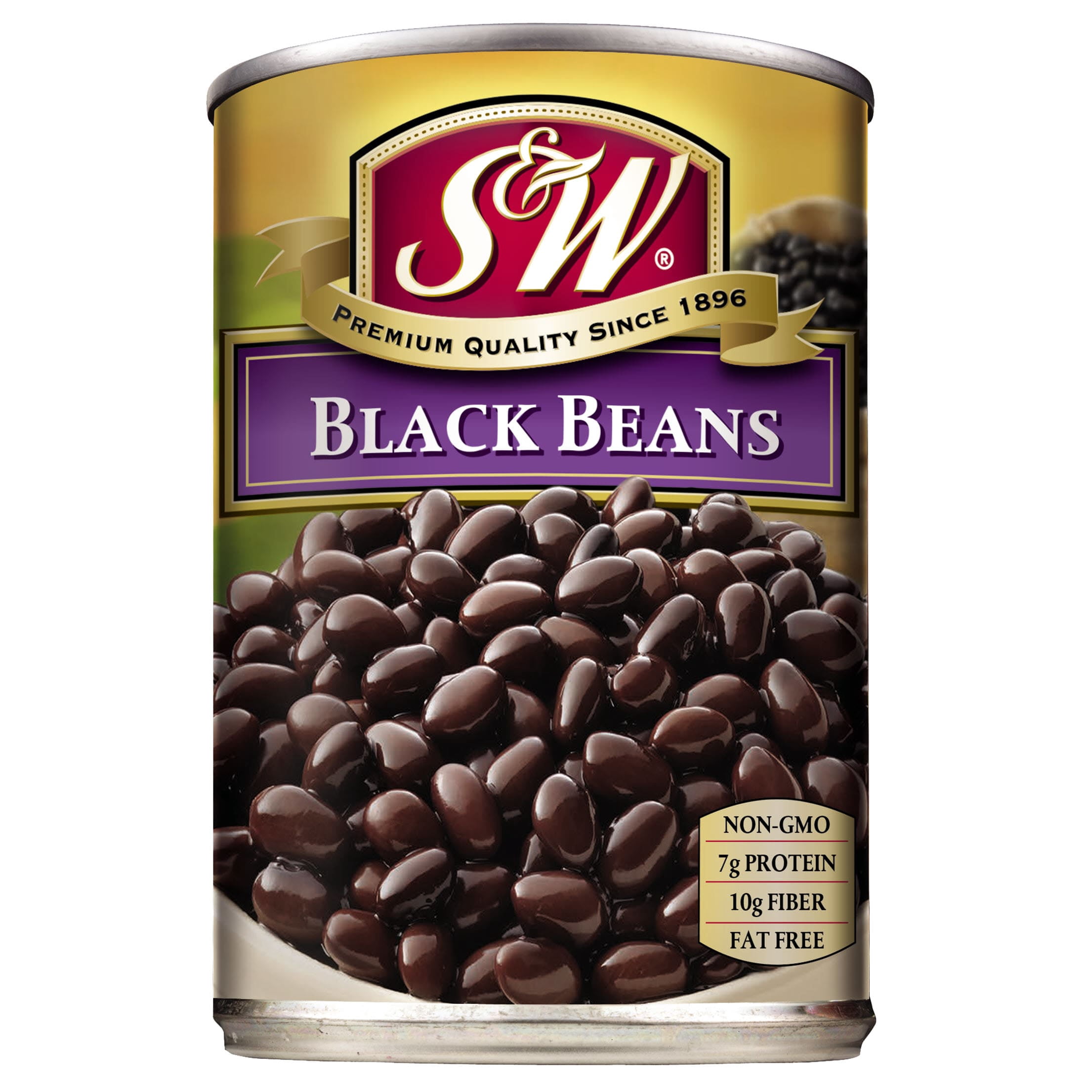 S&W BLACK BEANS 15OZ