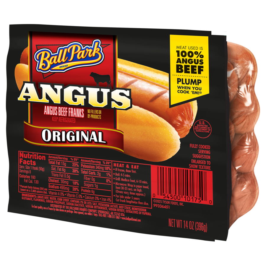 BALL PARK ANGUS BEEF FRANKS 14OZ