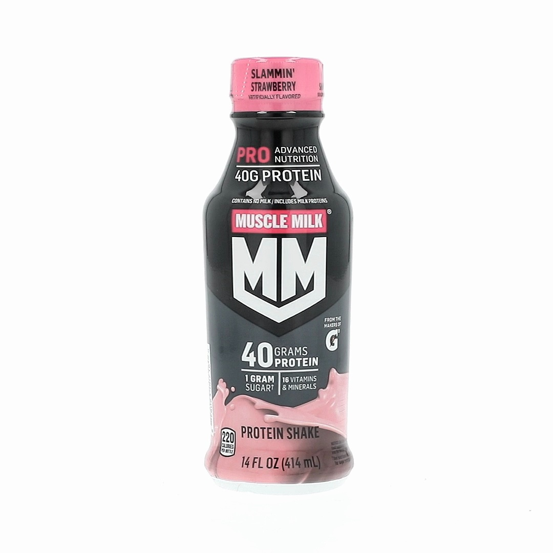 MUSCLE MILK SLAMMIN STRAWBERRY 14OZ