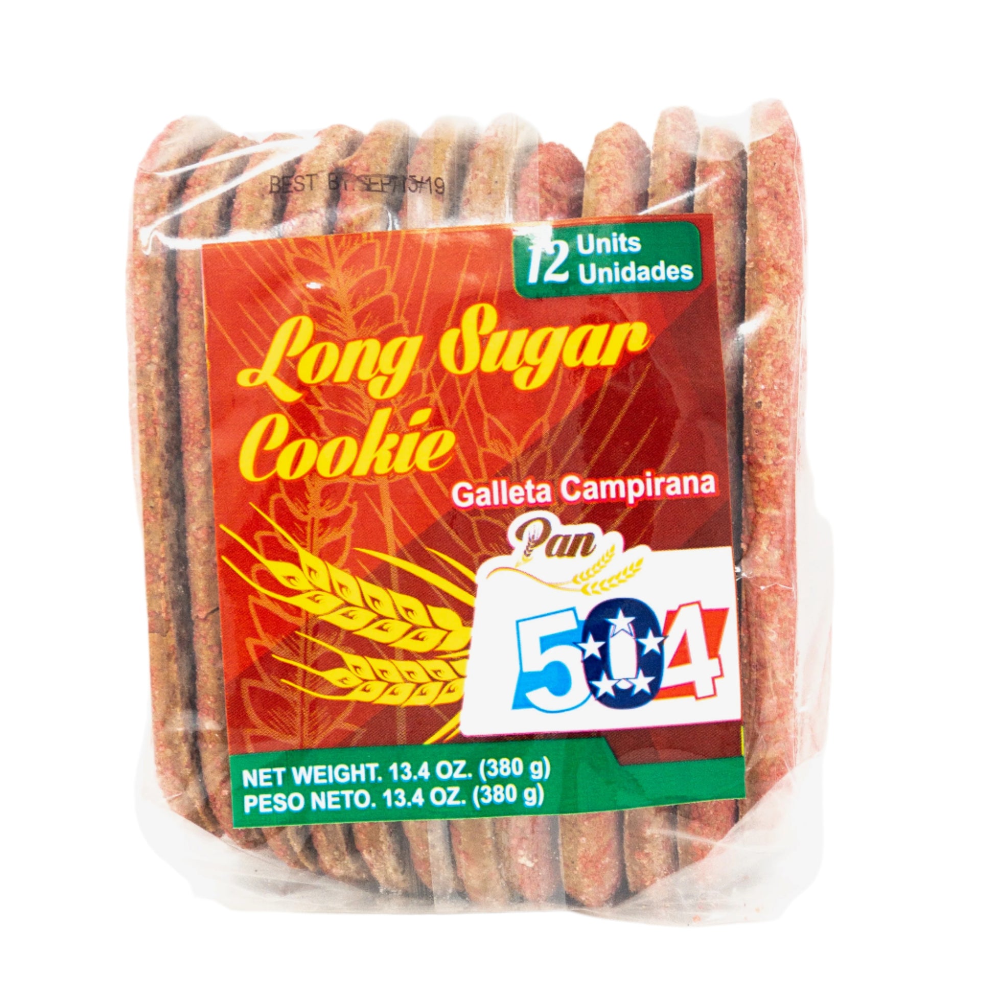 PAN 504 LONG SUGAR COOKIES 12P