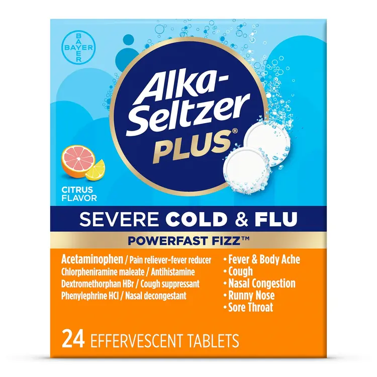 ALKA SELTZER PLUS SEVERE COLD LEMON 24P