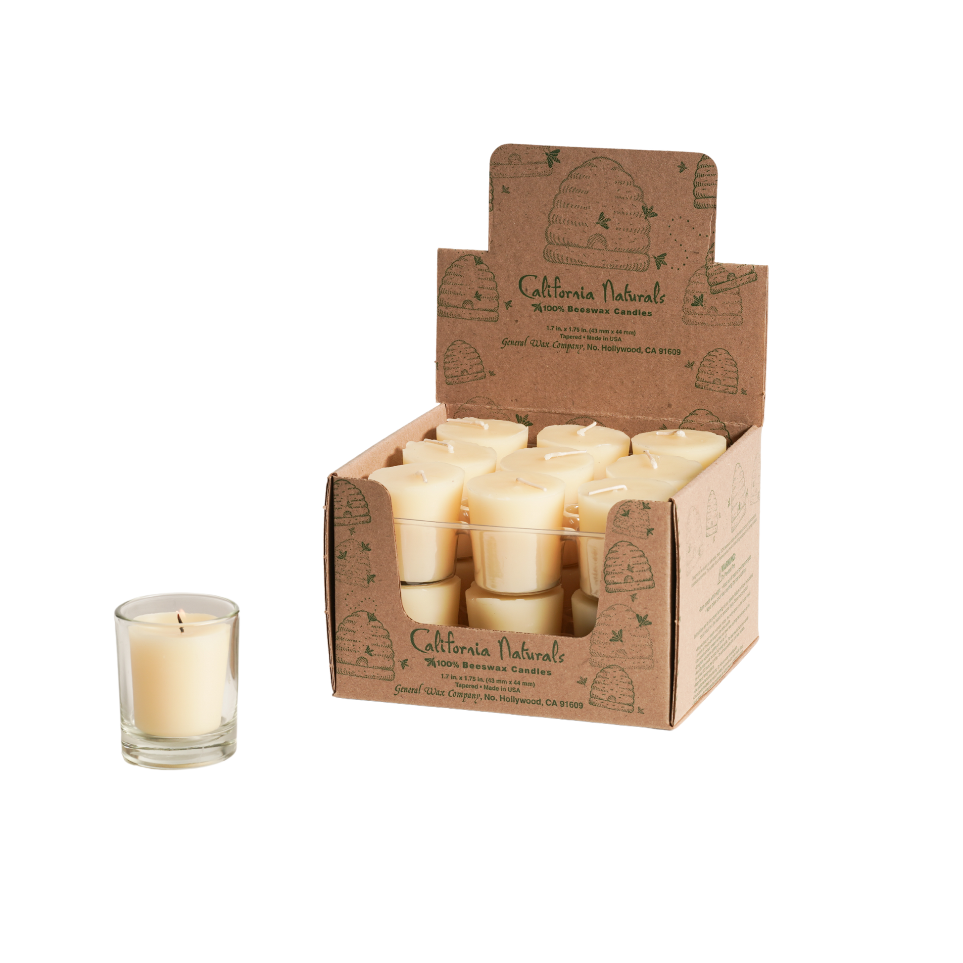 GENERAL WAX & CANDLE VOTIVE LIGHT CANDLE
