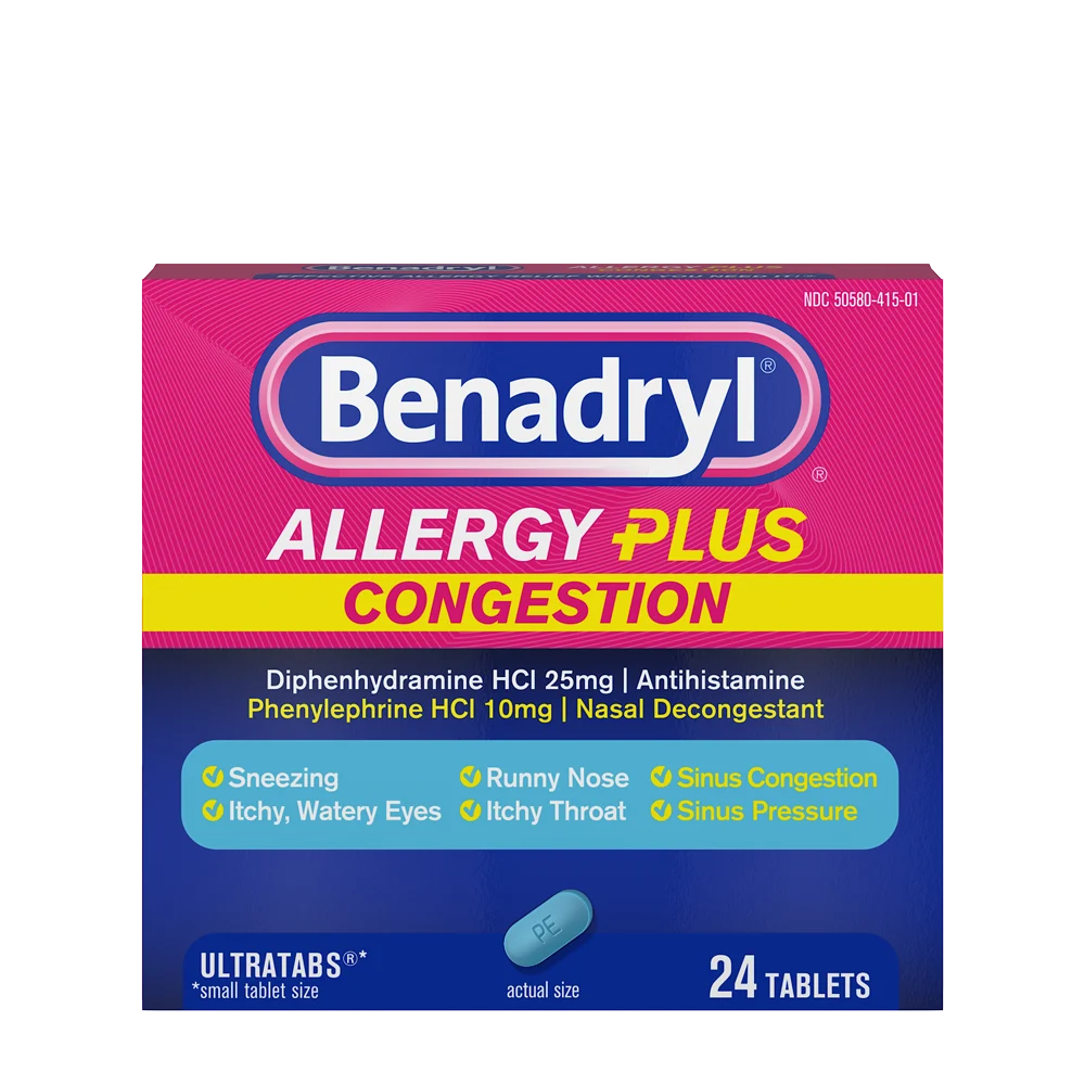 BENADRYL ALLERGY PLUS CONGESTION