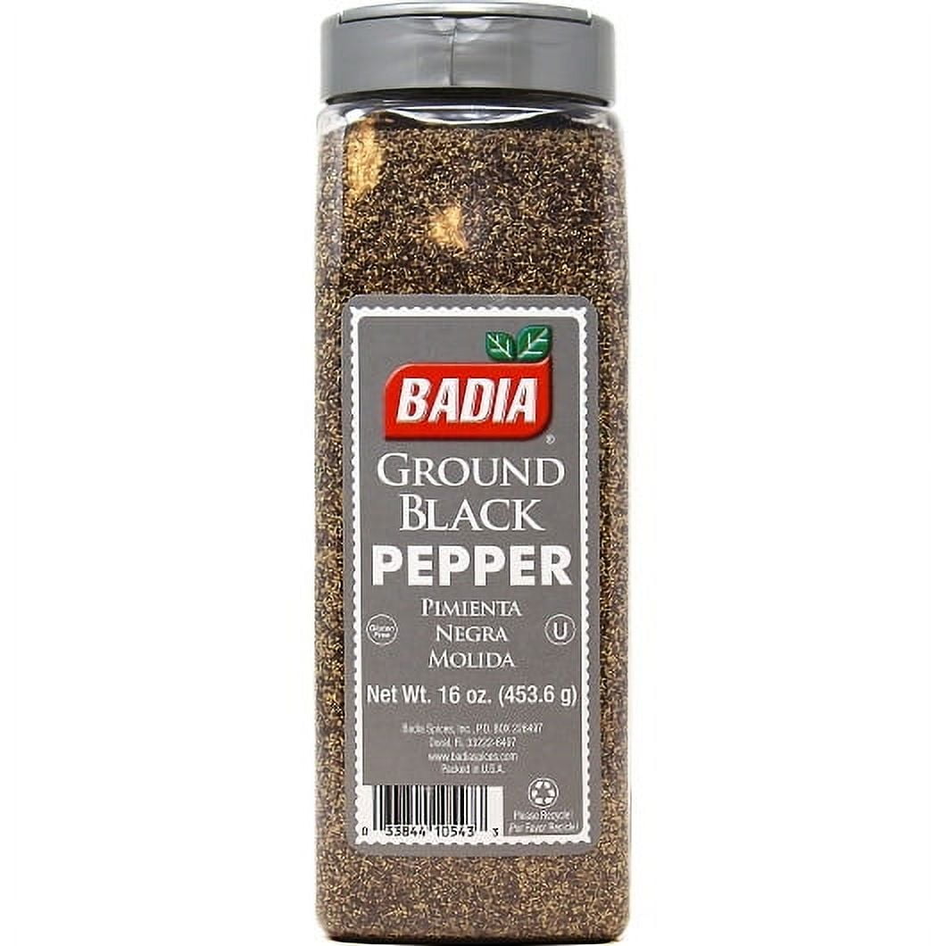 BADIA GROUND BLACK PEPPER 16OZ