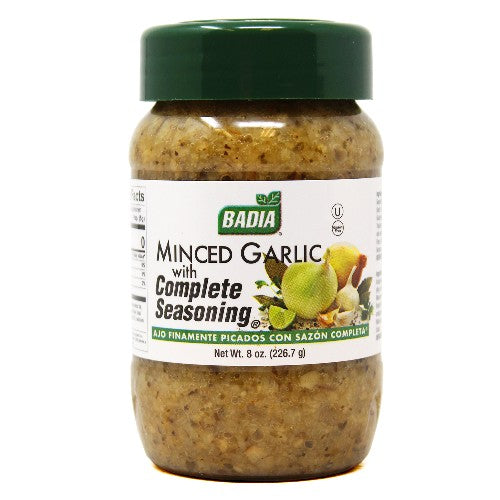 BADIA MINCED GARLIC WITH COMPLETE SEASONING