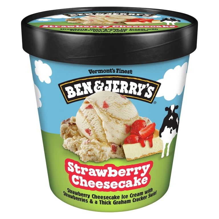 BEN & JERRYS STRAWBERRY CHEESECAKE 1PINT