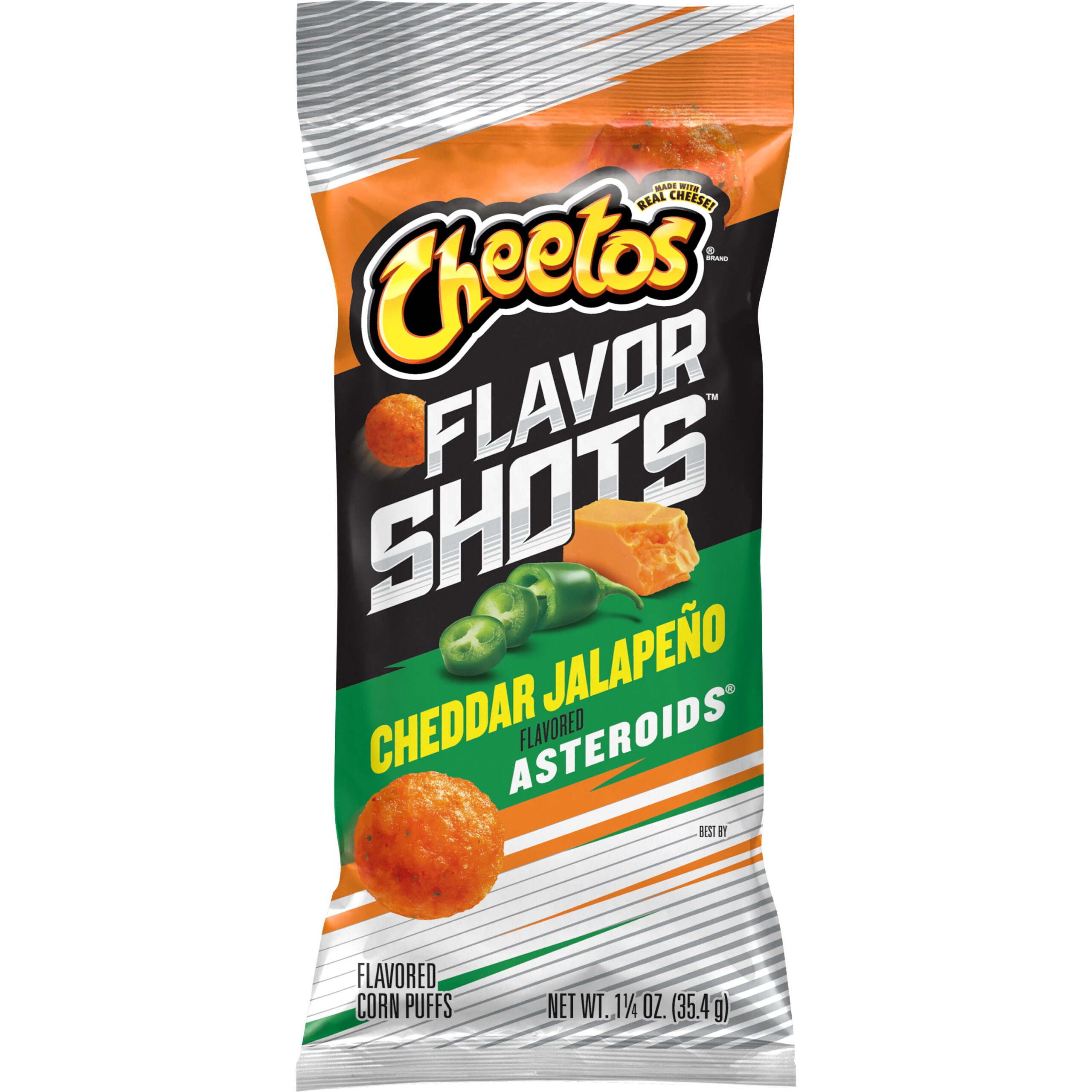 CHEETOS FLAVOR SHOTS ASTEROIDS CHEDDAR JALAPENO