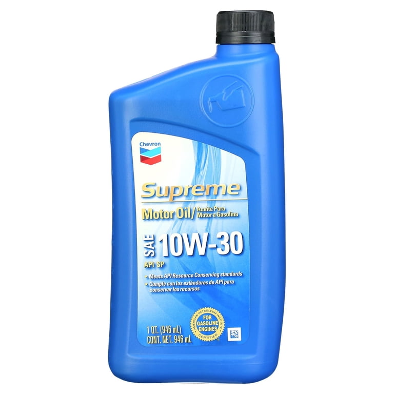 CHEVRON SUPREME MOTOR OIL 30 1QT