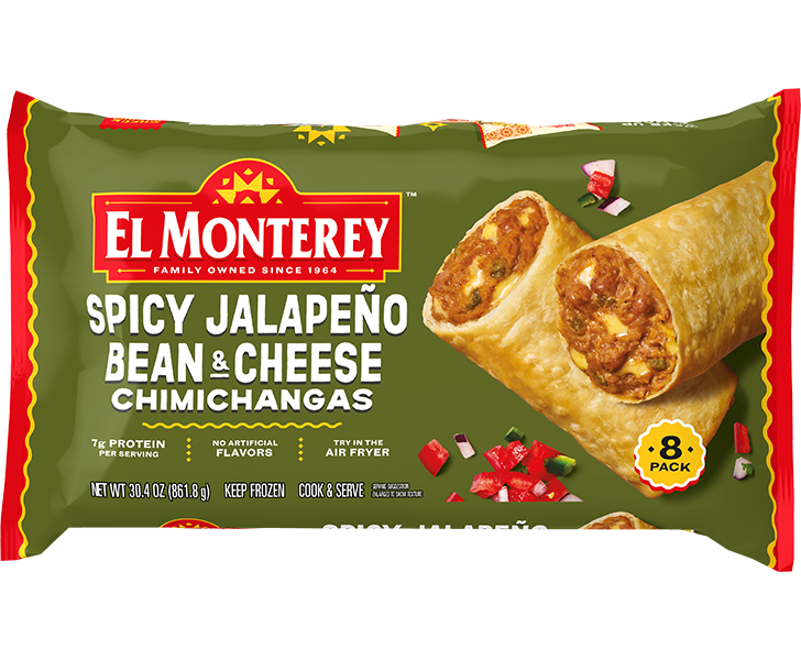 EL MONTEREY SPICY JALAPENO BEAN & CHEESE CHIMICHAN