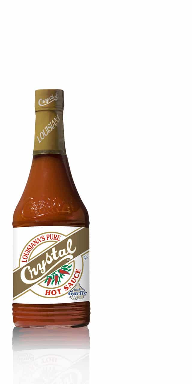 CRYSTAL HOT SAUCE GARLIC 32OZ