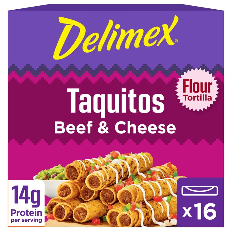DELIMEX TAQUITOS BEEF & CHEESE 16P