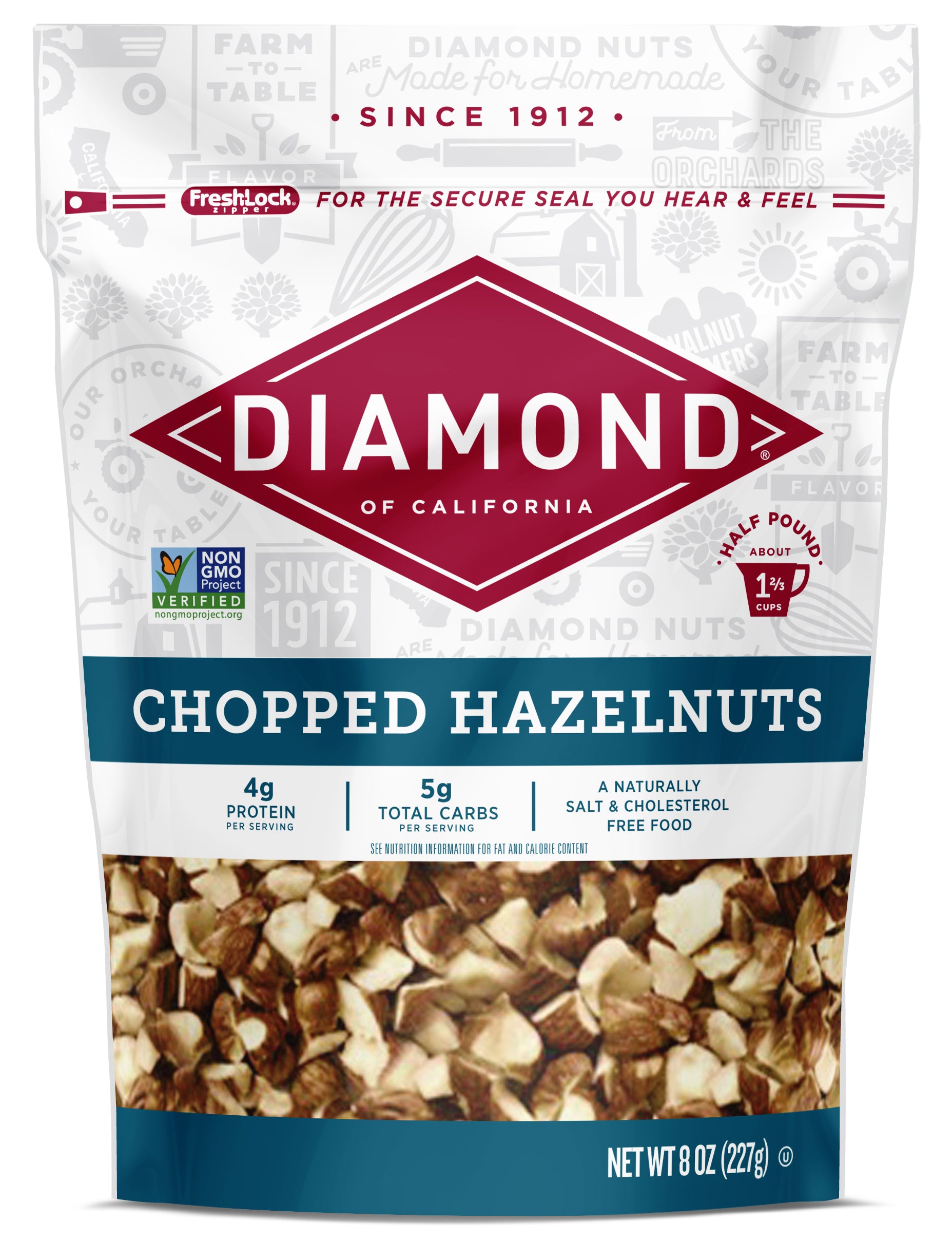DIAMOND CHOPPED HAZELNUTS