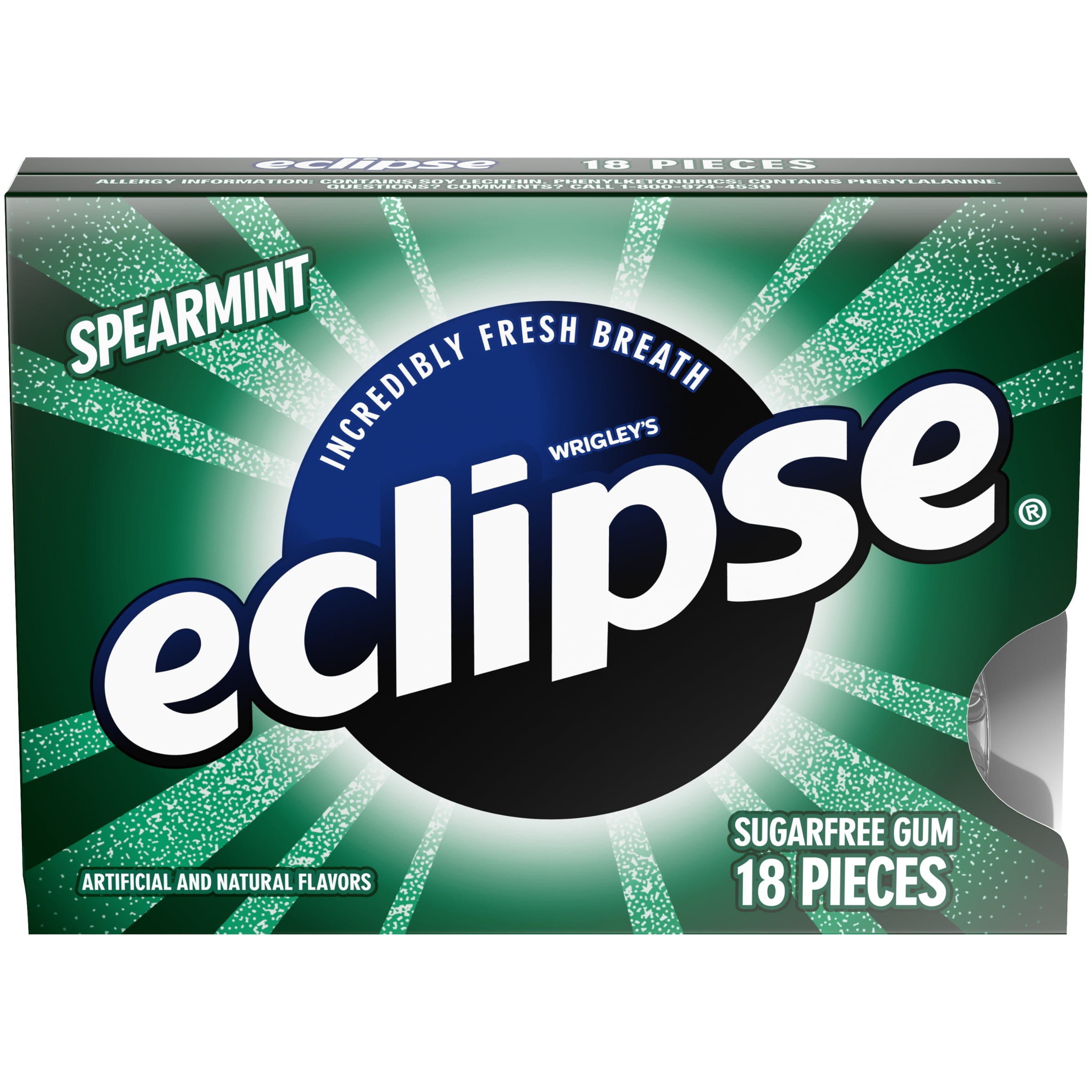 ECLIPSE SPEARMINT GUM 18P