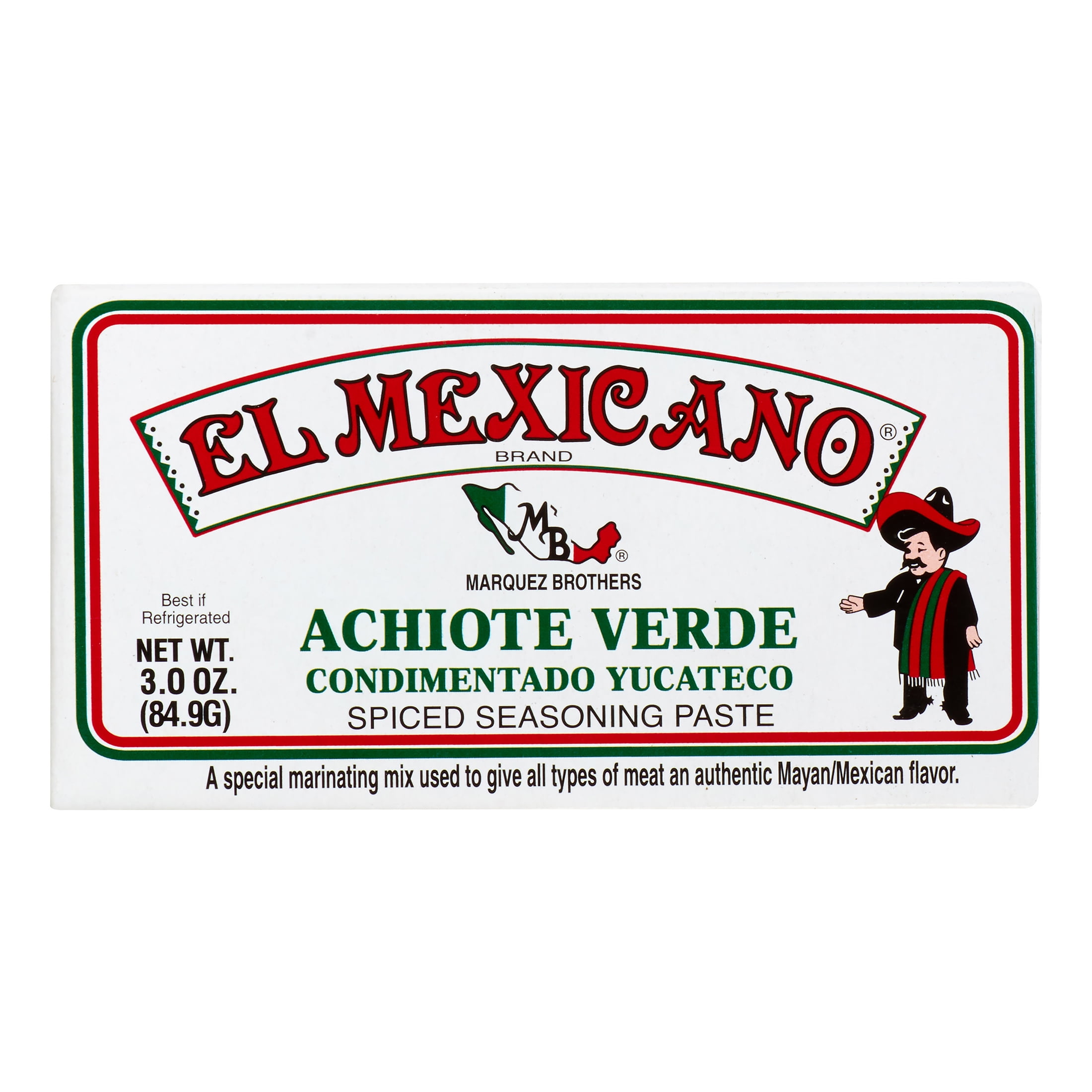 EL MEXICANO ACHIOTE VERDE 3OZ