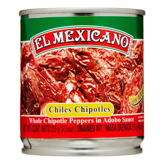 EL MEXICANO WHOLE CHIPOTLE PEPPERS 7.5OZ