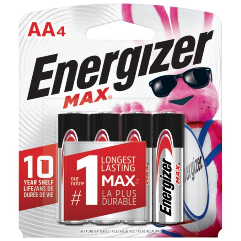 ENERGIZER MAX BATTERIES AA4