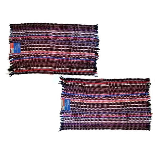 STRIPED FLOOR MAT 1PC - FAMILY MAID
