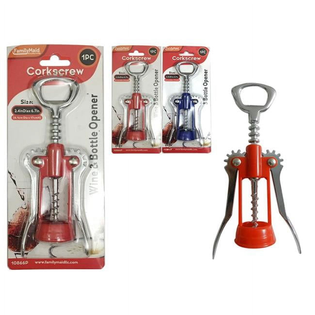 FAMILY MAID BOTTLE OPENER & CORKSCREW