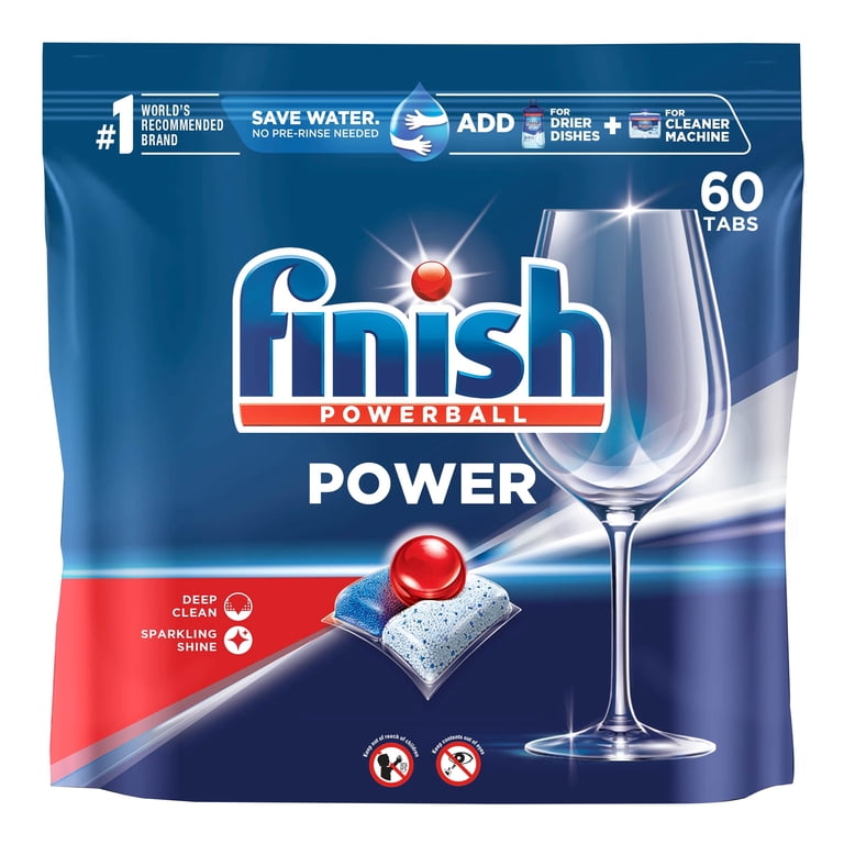 FINISH DISHWASHER DETERGENT TABS 60P