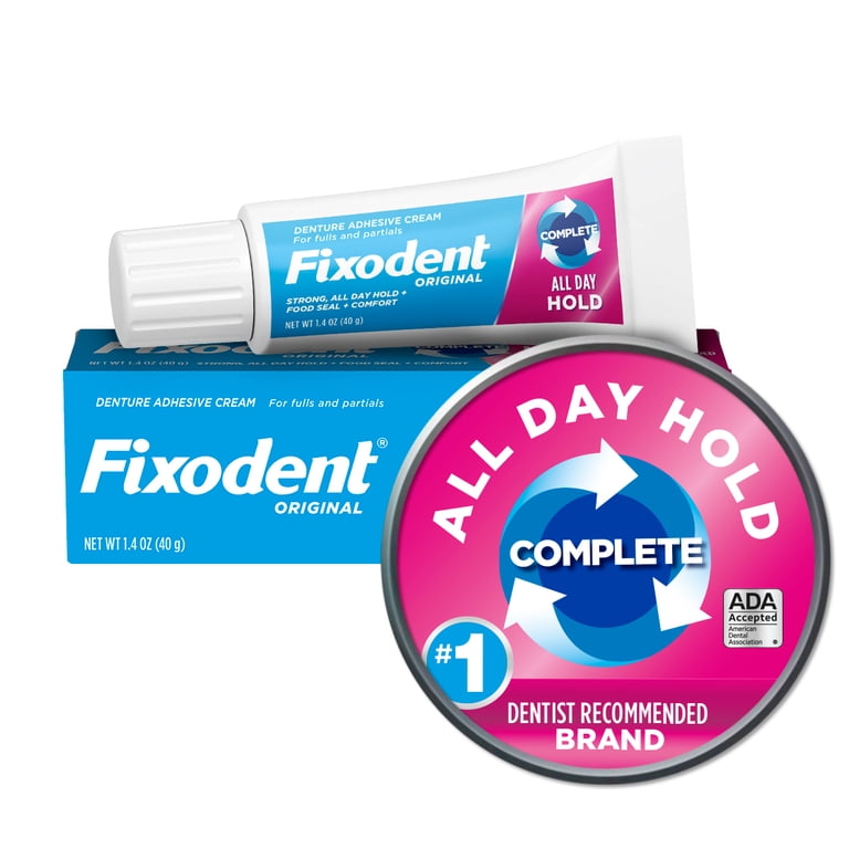 FIXODENT DENTURE ADHESIVE CREAM 1.4OZ