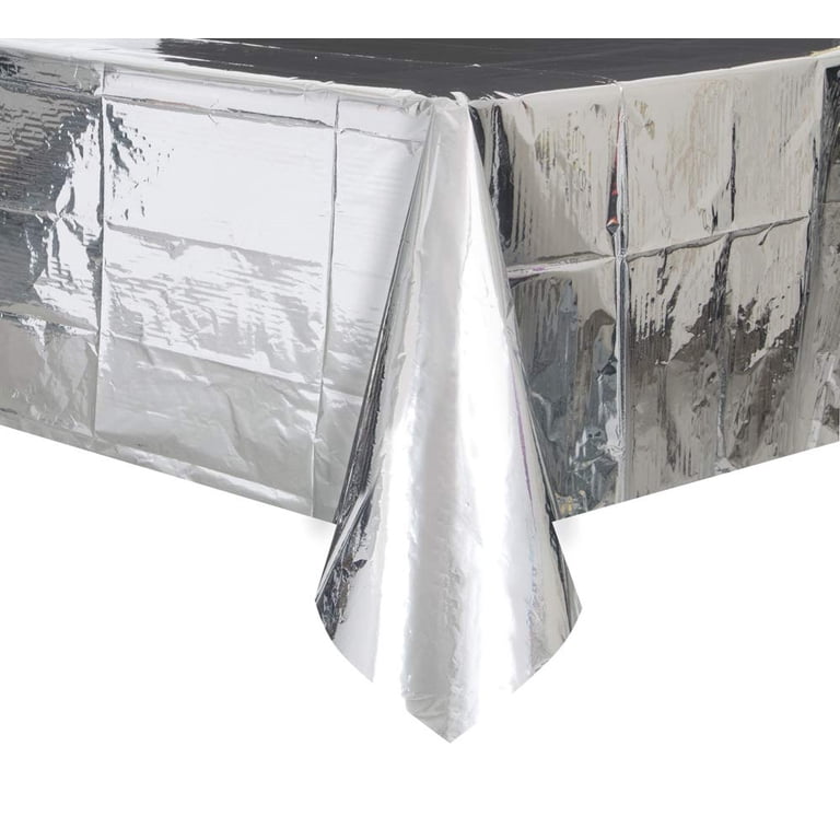 FAMILY MAID FOIL TABLECLOTH 54INX108IN