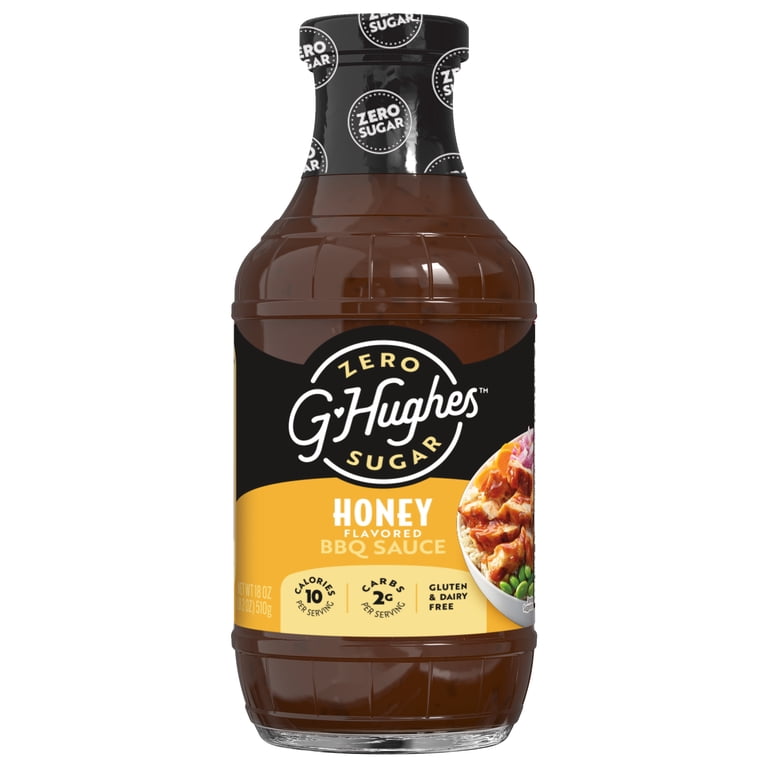 G HUGHES BBQ SAUCE SUGAR FREE HONEY 18OZ