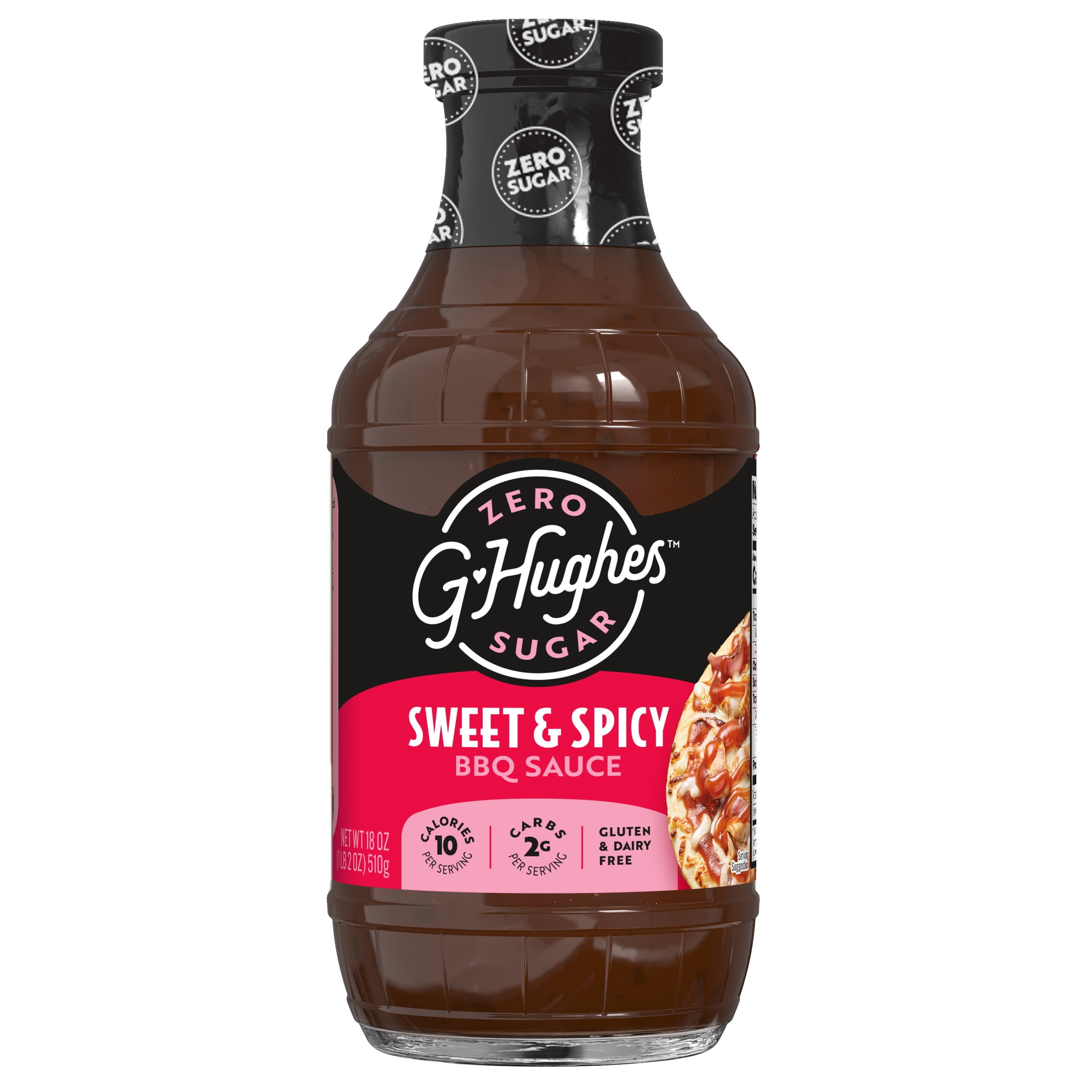 G HUGHES BBQ SAUCE SUGAR FREE SWEET & SPICY 18OZ