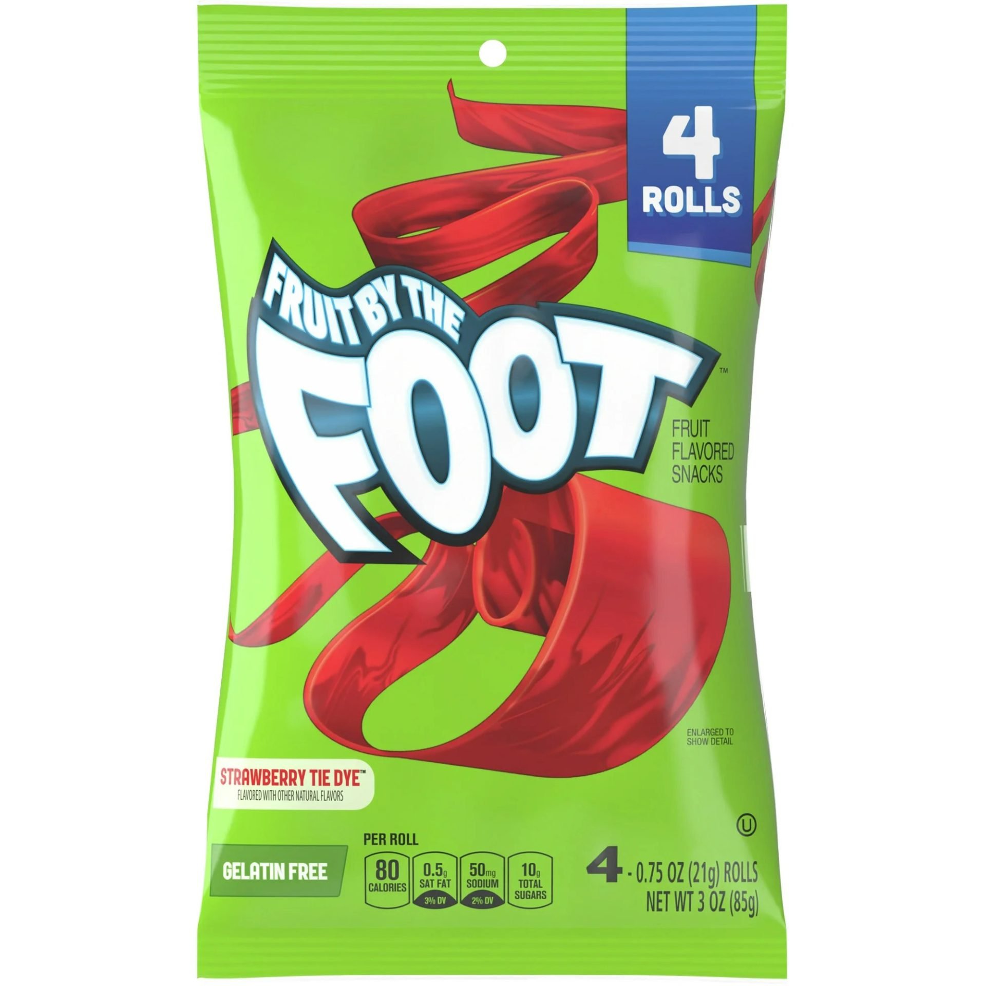 FRUIT BY THE FOOT STRAWBERRY TIE DYE 4P