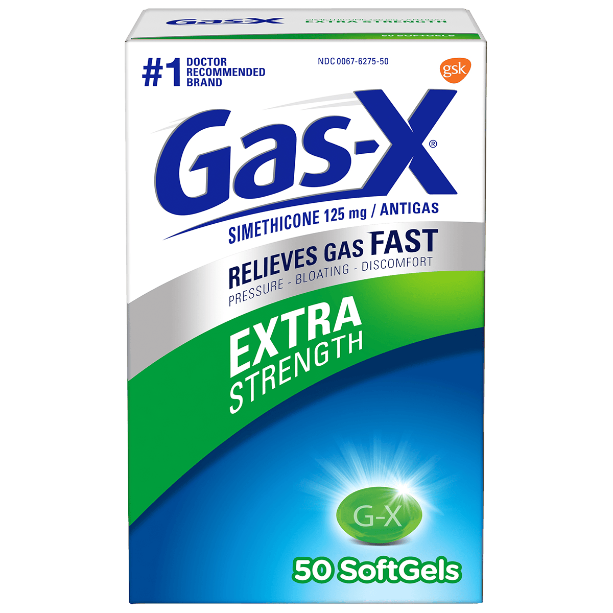 GAS X EXTRA STRENGTH SOFTGELS 10P