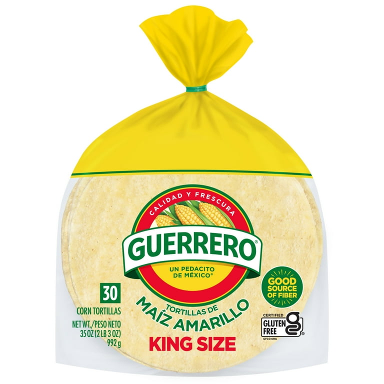 GUERRERO YELLOW TORTILLA KING SIZE 30P 35OZ