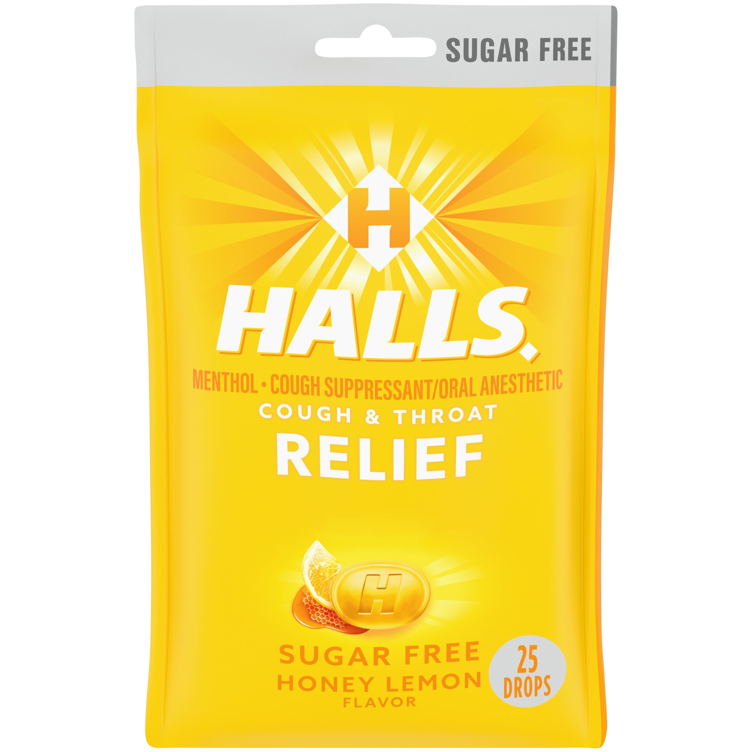 HALLS RELIEF HONEY LEMON