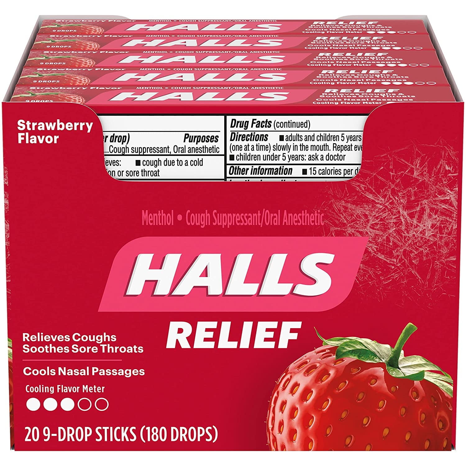 HALLS RELIEF STRAWBERRY 9P