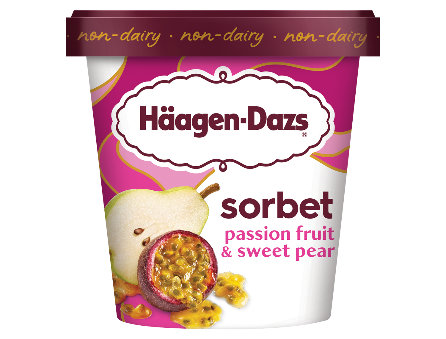 HAAGEN DAZS SORBET PASSION FRUIT & SWEET PEAR