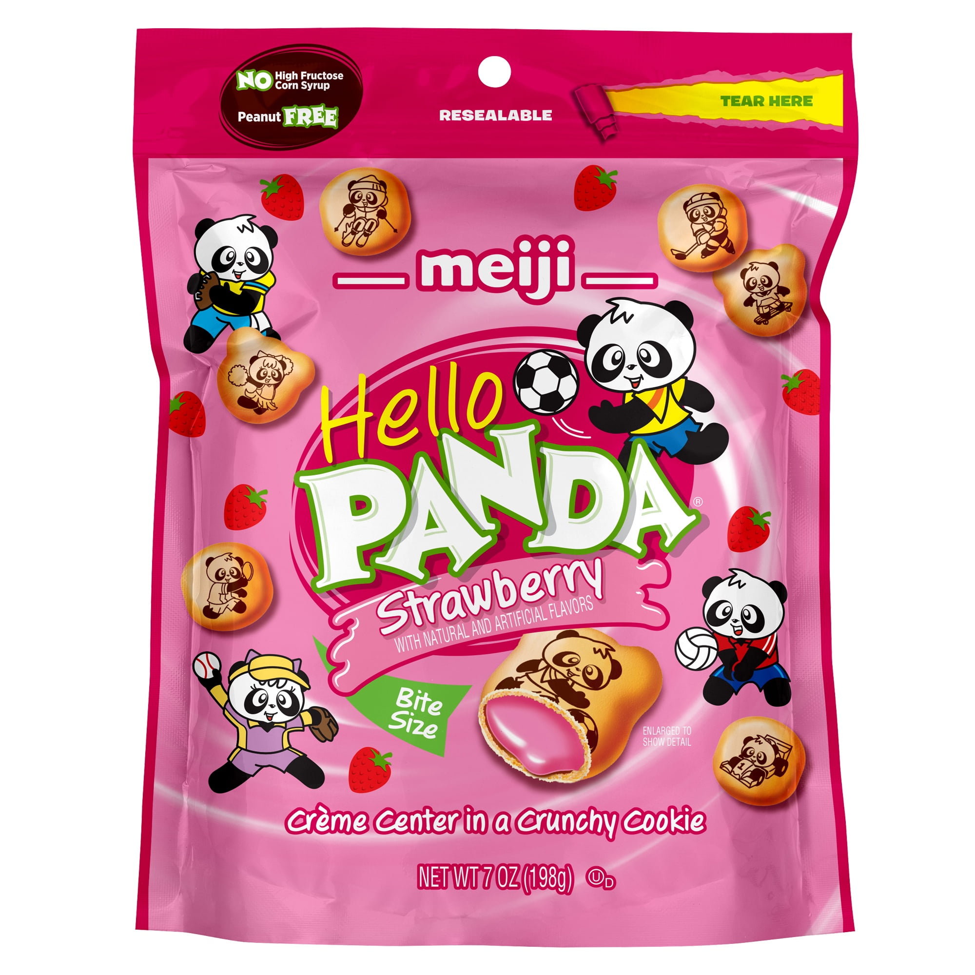 MEIJI HELLO PANDA STRAWBERRY 7OZ
