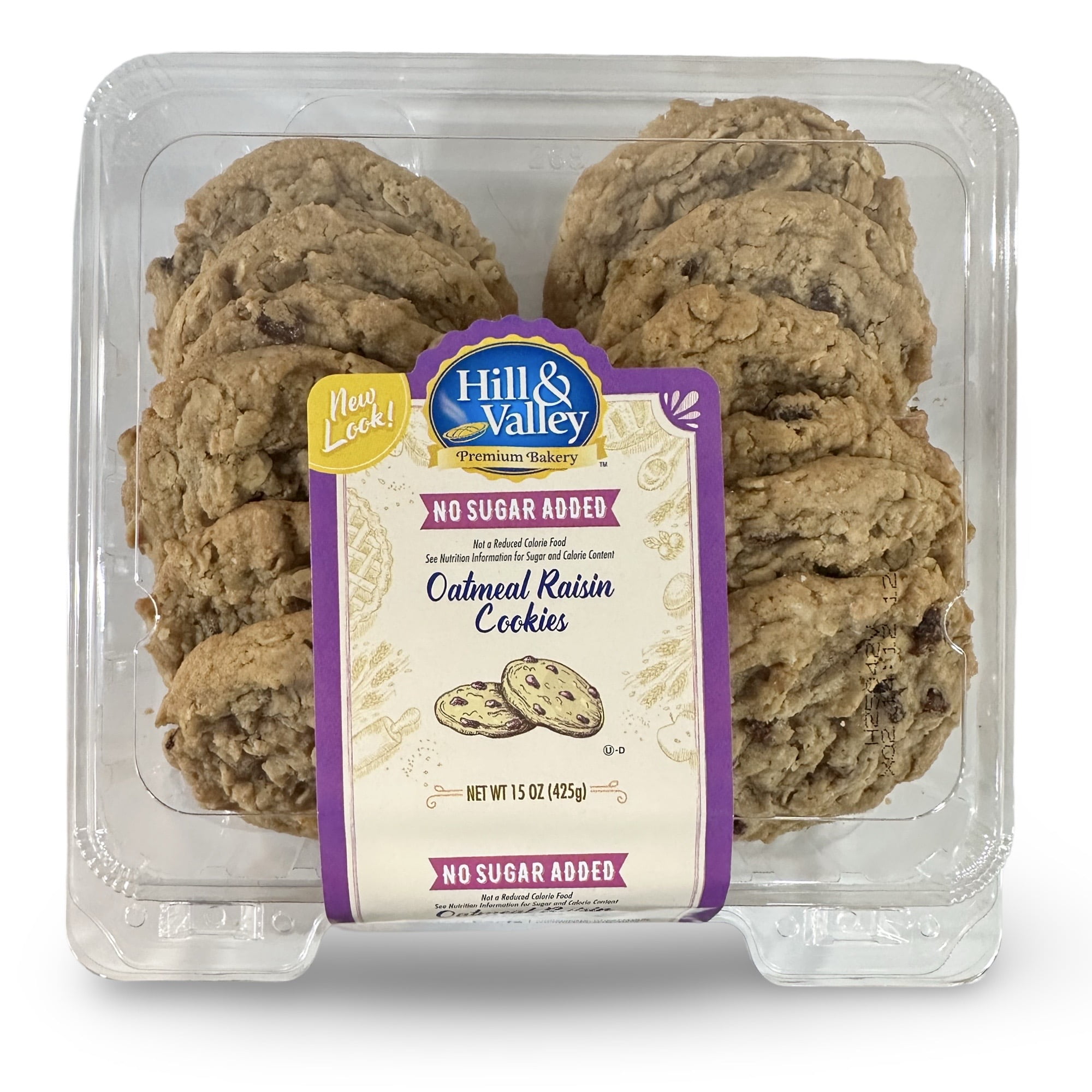 HILL & VALLEY SUGAR FREE OATMEAL RAISIN