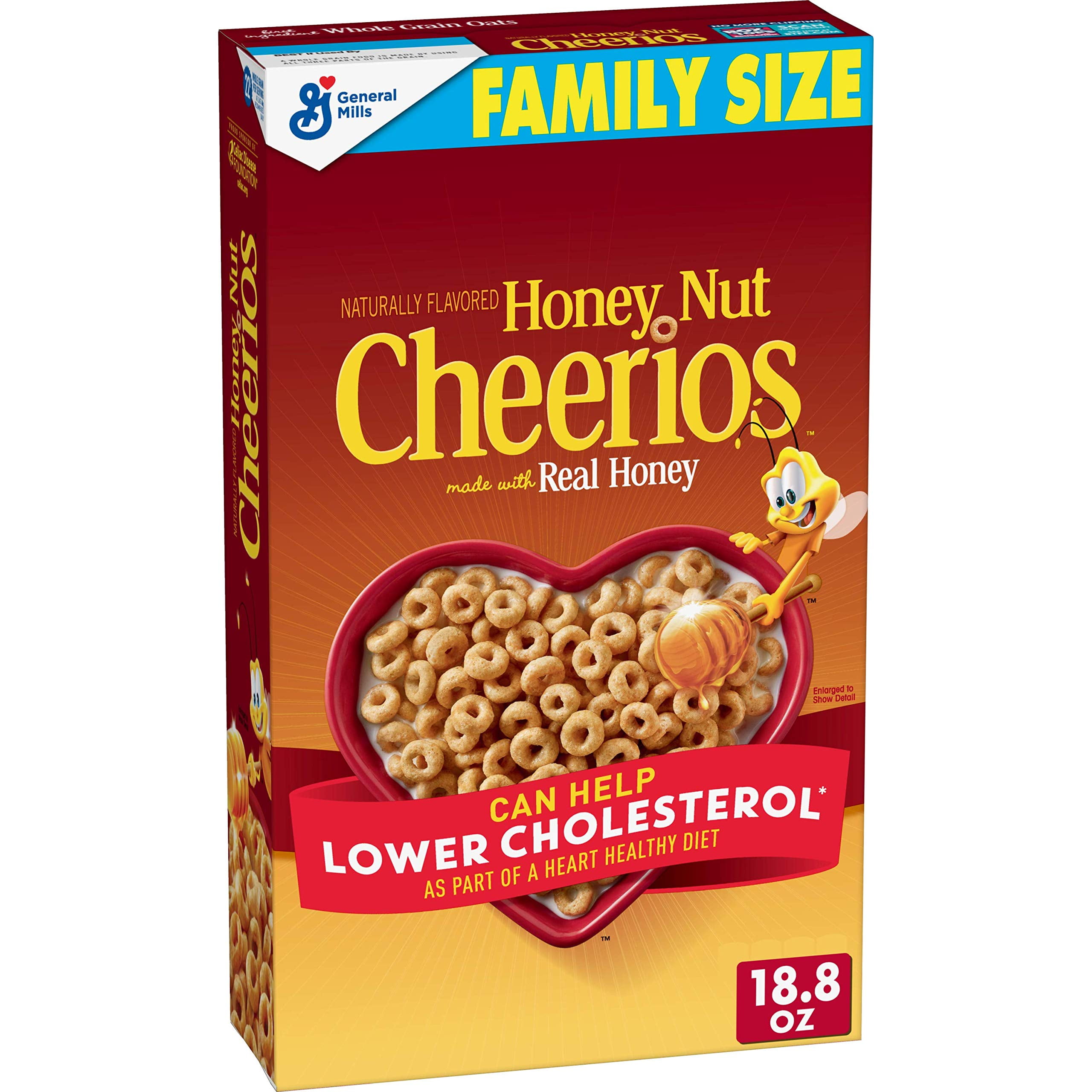 HONEY NUT CHEERIOS FAMILY SIZE 18.8OZ