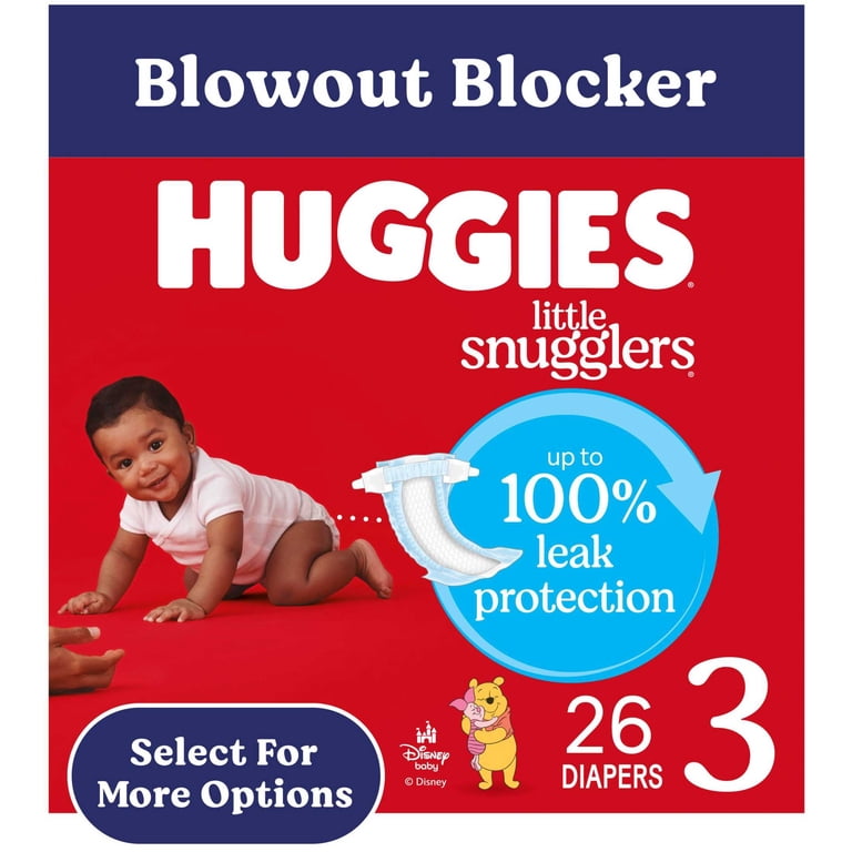 HUGGIES LIL SNUGGLERS SIZE 3 26CT