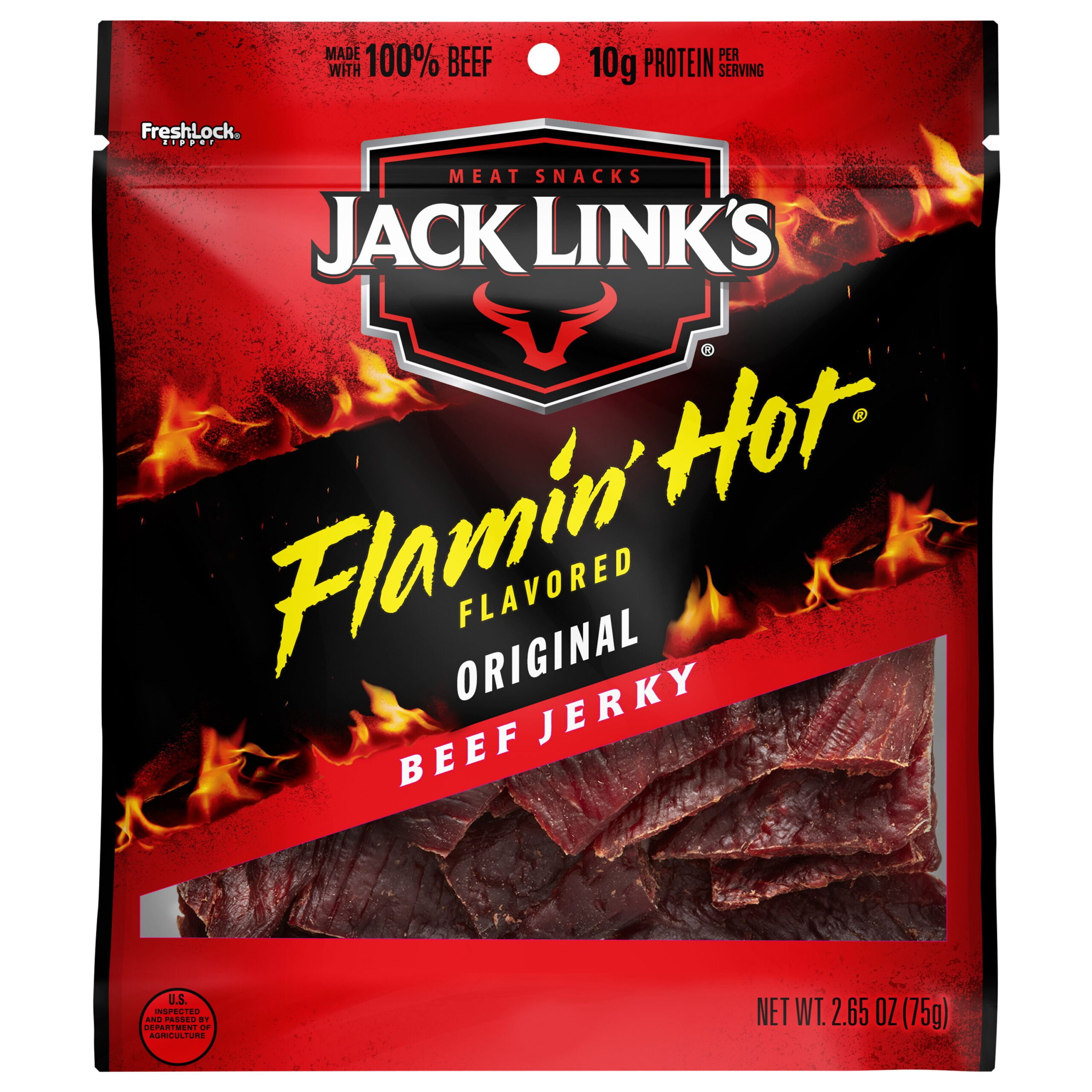 JACK LINKS FLAMIN HOT BEEF JERKY 2.65OZ