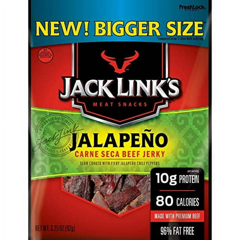 JACK LINKS BEEF JERKY JALAPENO 3.25OZ