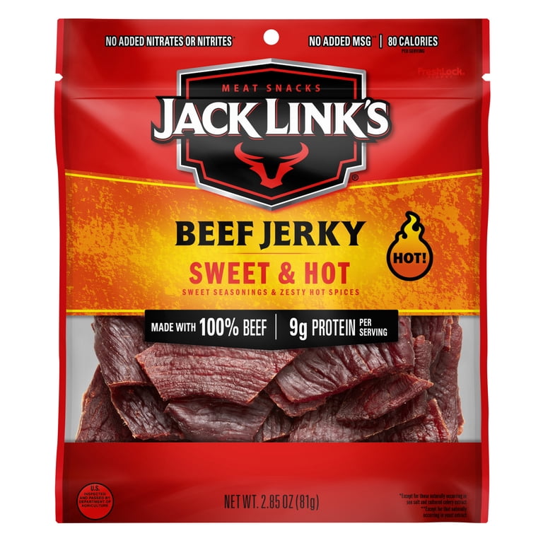JACK LINKS BEEF JERKY SWEET & HOT 3.25OZ