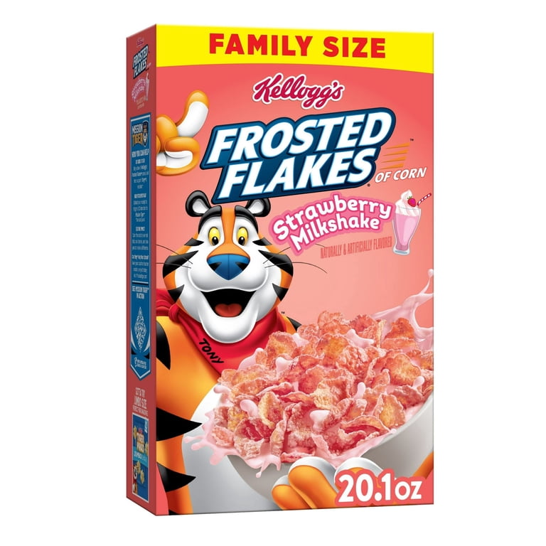 KELLOGS FROSTED FLAKES STRAWBERRY MILKSHAKE