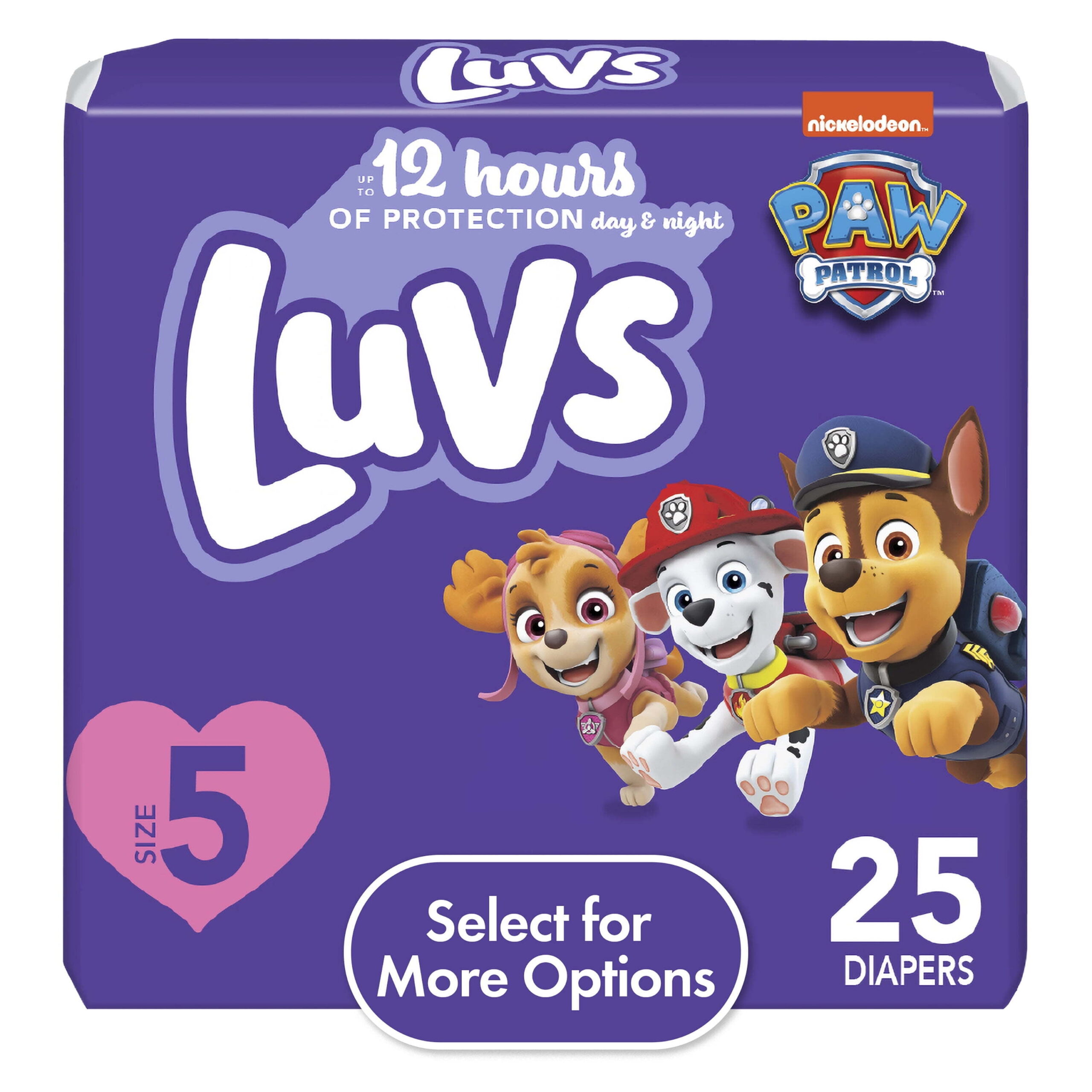 LUVS DIAPERS SIZE 5 25P