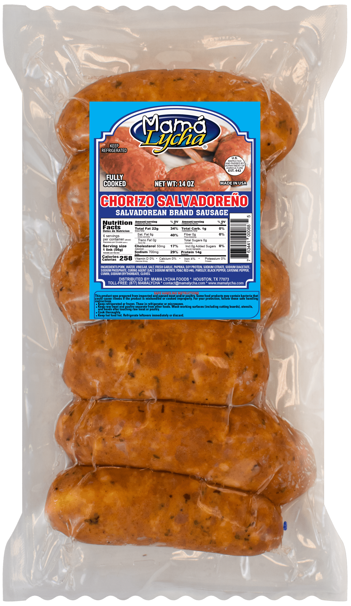MAMA LYCHIA CHORIZO SALVADORENO 14OZ