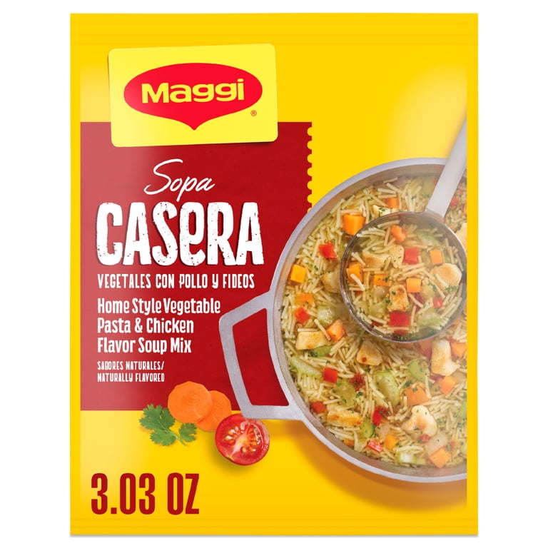 MAGGI SOPA CASERA VEGETABLE PASTA SOUP MIX 3.03OZ