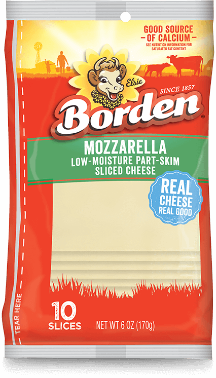 BORDEN MOZZARELLA SLICED CHEESE 6OZ
