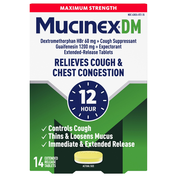 MUCINEX DM EXPECTORANT COUUGH SUPPRESSAN